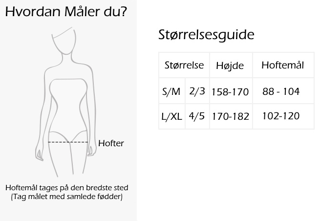 Størrelsesguide Størrelsesguide