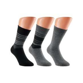 Strmpfe Herren - Streifen - 3er-Pack