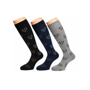Bambus Kniestr�mpfe - LOVE - 3er-Pack