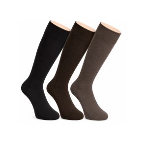 Kniestr�mpfe - BRAUNT�NE - 3er-Pack