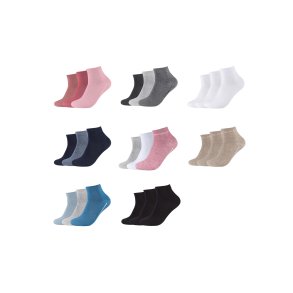 Socken Camano - Kurzschaft - SOFT QUARTER - 3er-Pack
