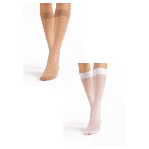 Nylonkniestrmpfe - Fiore - DOTS MASSAGE - 20 den