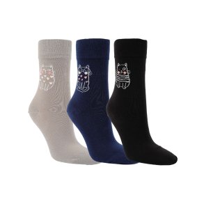 Socken - KATZEN - 3er-Pack