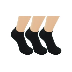 Sneaker Socken - SCHWARZ - 3er-Pack