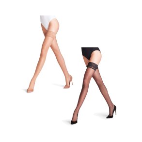 Halterlose Strmpfe Falke - LUNELLE 8 - ultratransparent