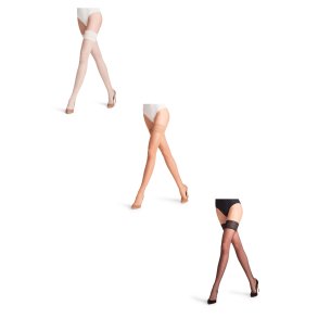 Halterlose Strmpfe Falke - SEIDENGLATT 15 - leicht glnzend