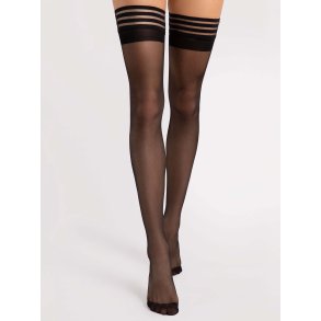 Halterlose Strmpfe Fiore - FEMME FATALE - mit Naht - 20 den