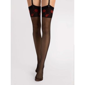 Stockings Fiore - SABADO - Rote Rosen - 20 den
