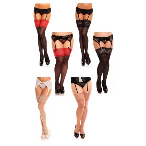 Stockings - Glamory - Luxury 20 - breites Band - 3 Farben