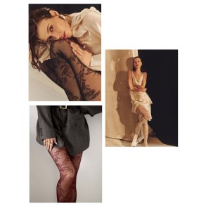 Strumpfhose Gabriella - FLORAL