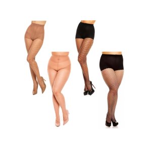 Strumpfhose Glamory - Mikrofaser - Netz - 2 Farben