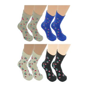 Wollsocken San Giacomo - Kaschmirwolle - CHERRY