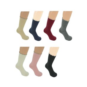 Wollsocken San Giacomo - Wolle und Kaschmir - LUREX RAND