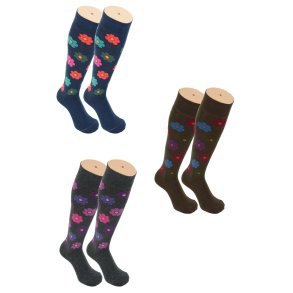 Kniestrmpfe San Giacomo - Baumwolle - BLUMEN