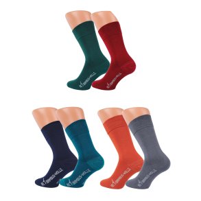Unisex Socken aus Wolle und Bambus - Harmony - 2er-Pack - 6 Farben