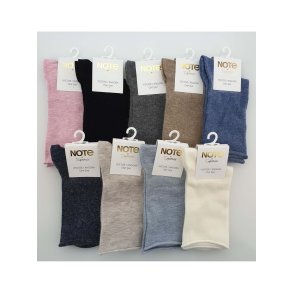 Sochen Damen- Note - Bambus - Angora Wolle - Rollrand