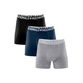 Boxershorts fr Herren - Muchachomalo - Solid - 3er-Pack