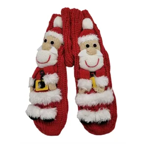 Unisex - Weihnachtsstrmpfe - 3D - Weihnachtsmann - Elch