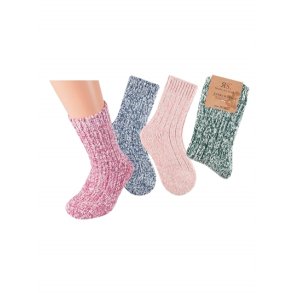 Strmpfe Kinder Unisex - Wolle - Norweger-Style - 2er-Pack