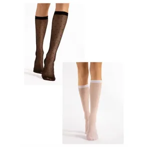 Kniestrmpfe - Nylonstrmpfe - Fiore - Quebec - 15 den - 2 Farben