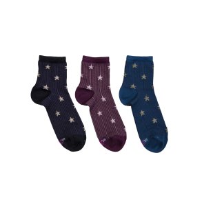 Socken Bugie - Baumwolle - LUREX STERNE