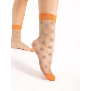 Sckchen - Fiore - FAME - 15 den - Orange Lurex