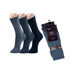 Herrenstrmpfe - Jeansfarben - 3er-Pack