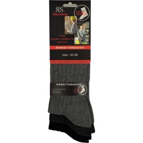 Herren - Arbeitsstrümpfe - Frotteesohle  - 3er-Pack