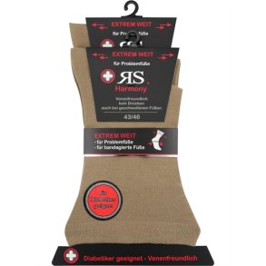 Strümpfe Herren - Extra Sensibel - Dunkle Naturfarben - 2er-Pack