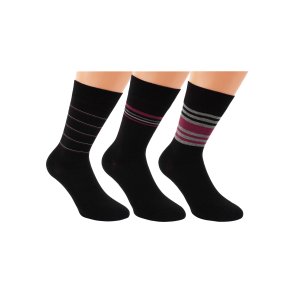 Herrensocken - Bordeaux Style  - 3er-Pack