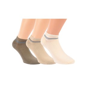 Sneaker Socken - NATUR DESIGN - 3er-Pack