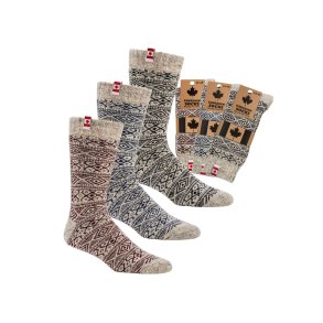 Herren - Wollsocken - Kanadisches Design - 80% Wolle