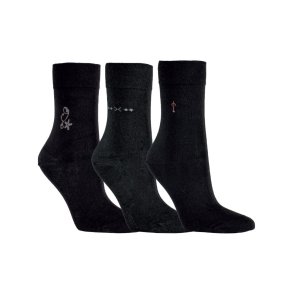 Socken - BLACK DESIGN - 3er-Pack