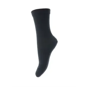 MP Socken - Damen und Herren - Wolle - Baumwolle - Glattgestrickt- Schwarz