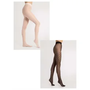 Strumpfhosen Fiore - HAILEY - Rautenmuster - 15 den