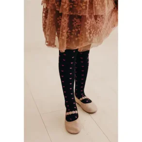 Strmpebukser Fiore - Brn - Hjerter - ROSY - 40 den