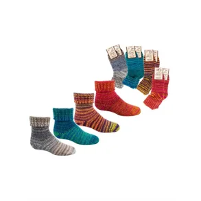 Kinder - Unisex - Wollsocken - Wowerat - Skandinavisches Muster - 2er-Pack