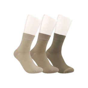 Socken- KURZ NATUR - 3er-Pack