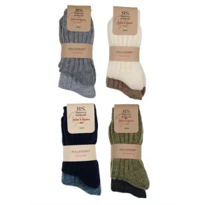 Wollsocken - Soft Alpaka - Damen und Herren - 8 Farben - 2er-Pack