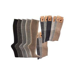  Kniestrmpfe - Damen und Herren - Alpakawolle - 3er-Pack