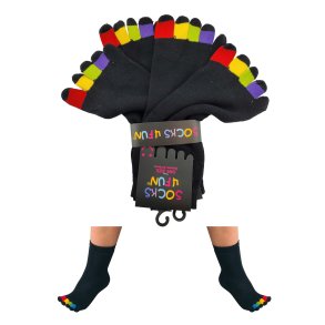 Unisex - Zehensocken - Farbige Zehen - 2er-Pack