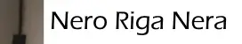 Nero Riga Nera Nero Riga Nera