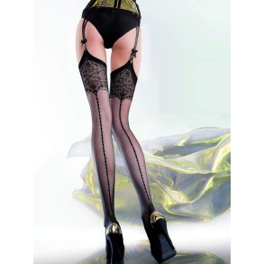 Stockings Fiore - EDVIGE - mit Naht - 20 den