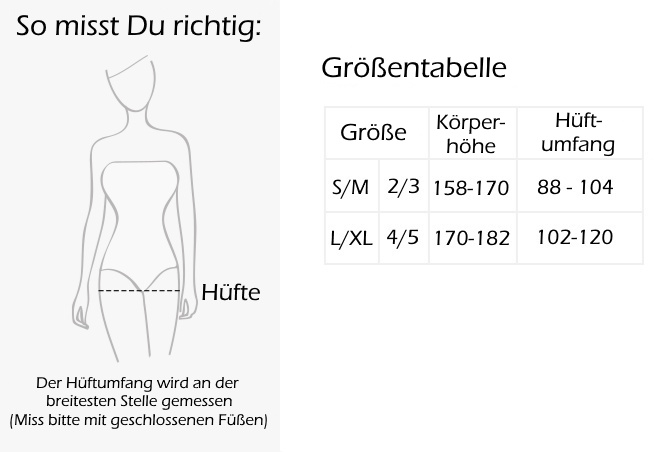 Größentabelle Größentabelle