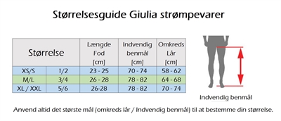 Størrelsesguide Størrelsesguide