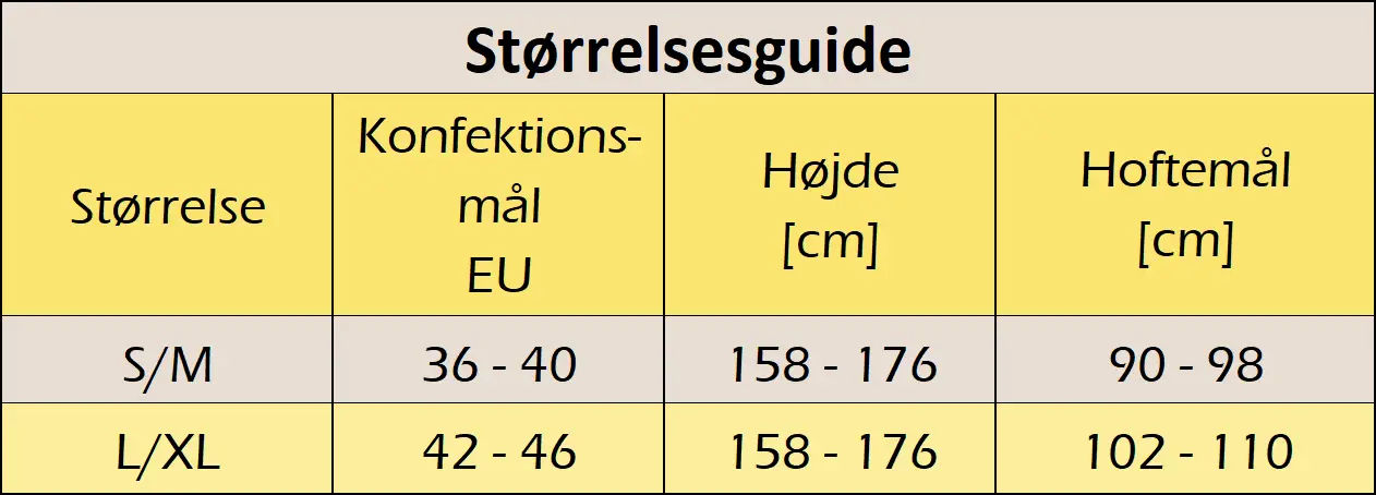 Størrelsesguide